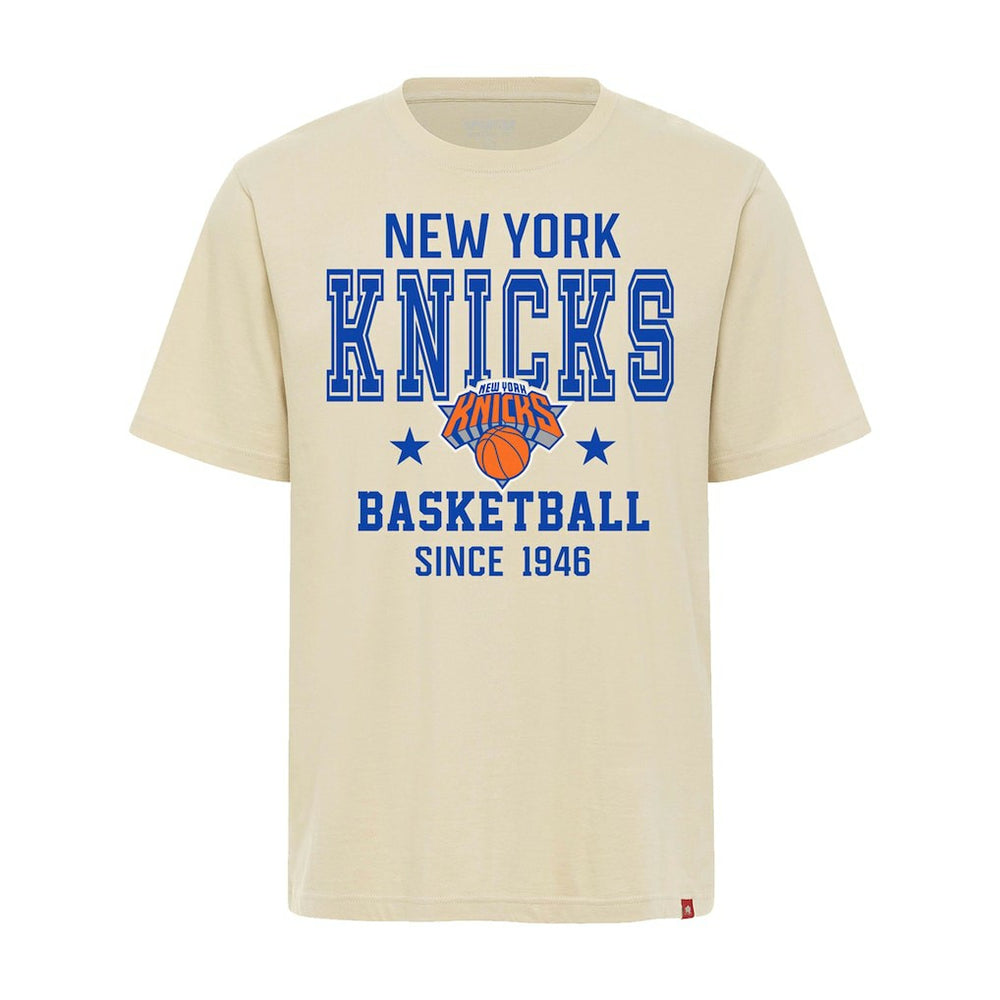 Cream New York Knicks Sportiqe Unisex Duke Premium T-Shirt | NBA