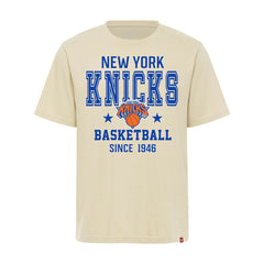 Cream New York Knicks Sportiqe Unisex Duke Premium T-Shirt | NBA