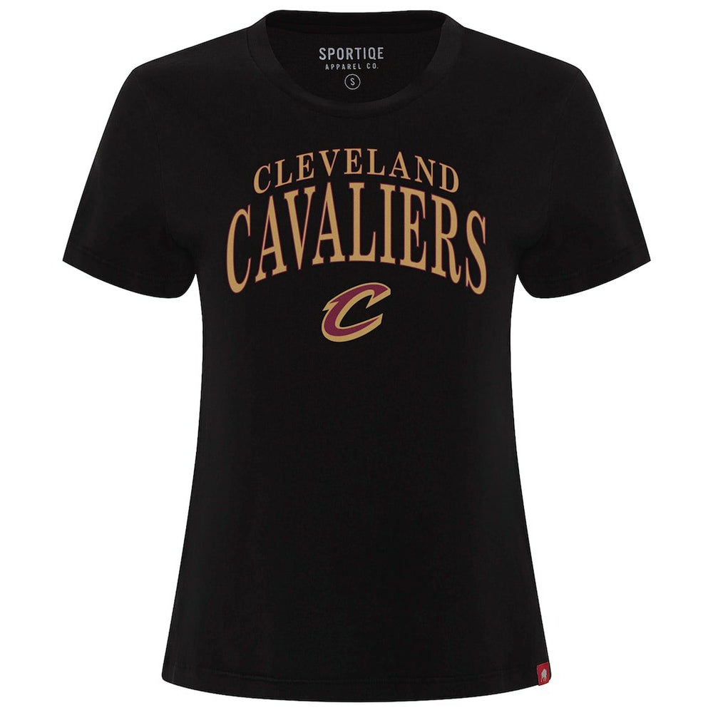 Black Cleveland Cavaliers Sportiqe Women's Arcadia Boxy T-Shirt sale | NBA