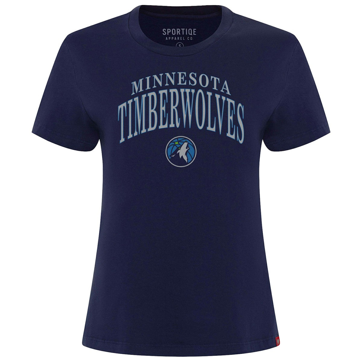 Navy Minnesota Timberwolves Sportiqe Women's Arcadia Boxy T-Shirt | NBA