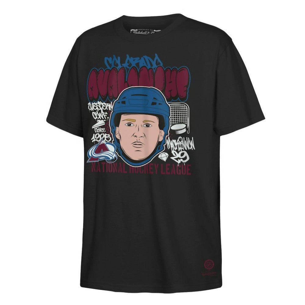 Nathan MacKinnon Colorado Avalanche Mitchell & Ness Youth Caricature T-Shirt -  NHL T-shirts