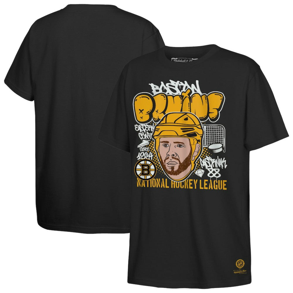 David Pastrnak Boston Bruins Mitchell & Ness Youth Caricature T-Shirt -  NHL T-shirts