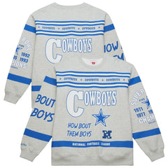 Dallas Cowboys All Over Print Retro Fleece Sweatshirt | NFL Discount