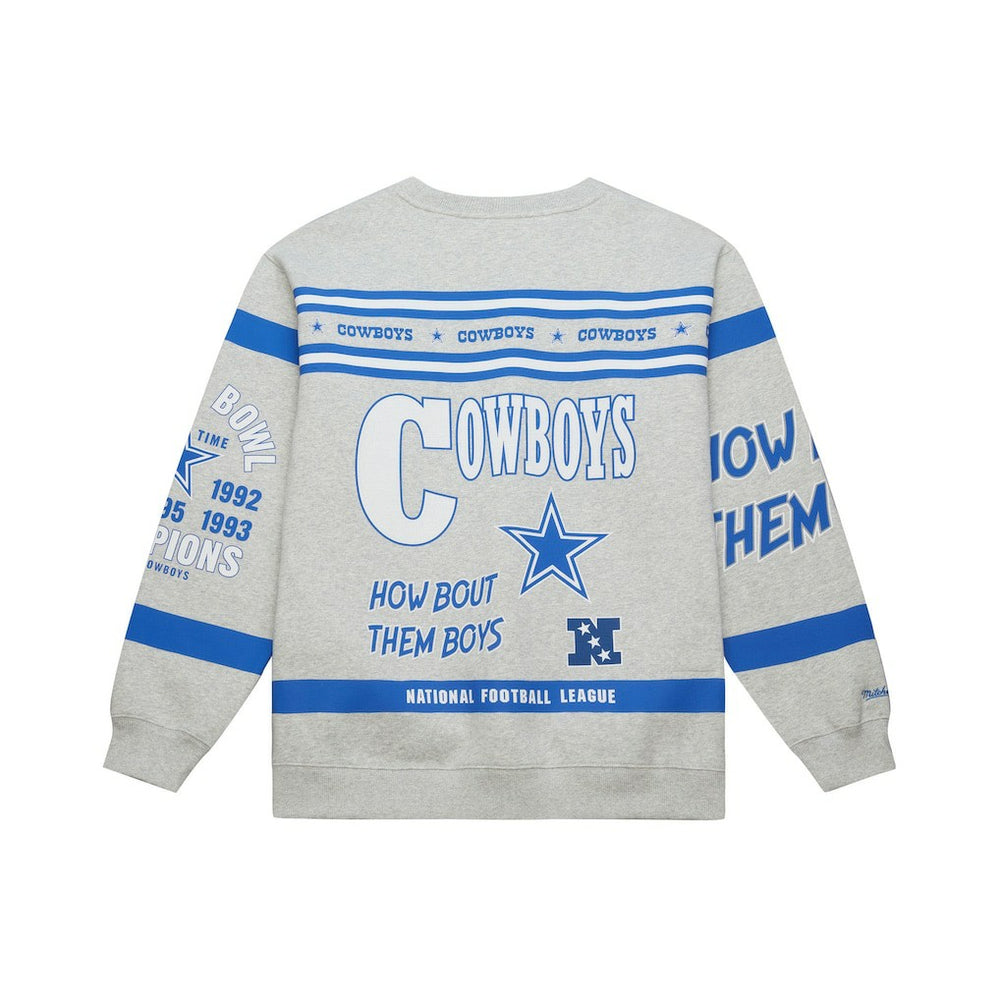 Dallas Cowboys All Over Print Retro Fleece Sweatshirt | NFL Discount