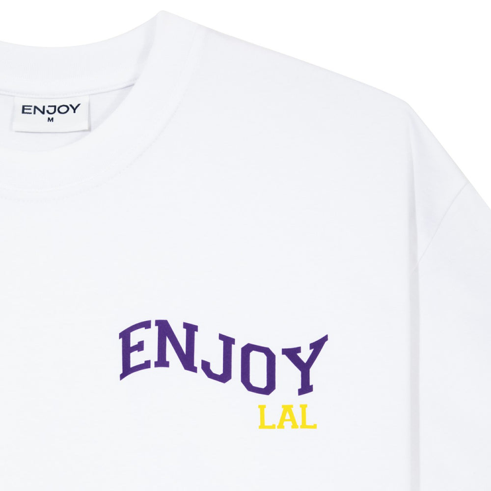 Enjoy Basketball x Los Angeles Lakers Unisex Hoop Enthusiast Capsule Collection T-Shirt - White for sale | NBA