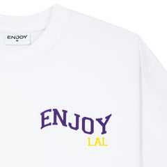 Enjoy Basketball x Los Angeles Lakers Unisex Hoop Enthusiast Capsule Collection T-Shirt - White for sale | NBA