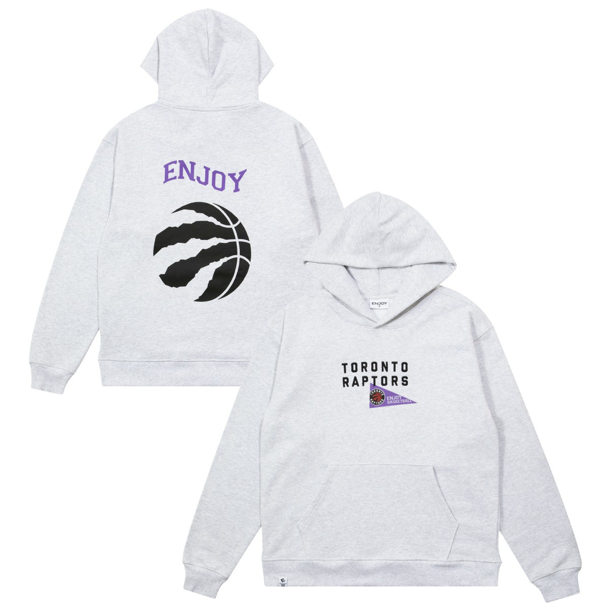 Enjoy Basketball x Toronto Raptors Unisex Hoop Enthusiast Capsule Collection Pullover Hoodie - Heather Gray for sale | NBA