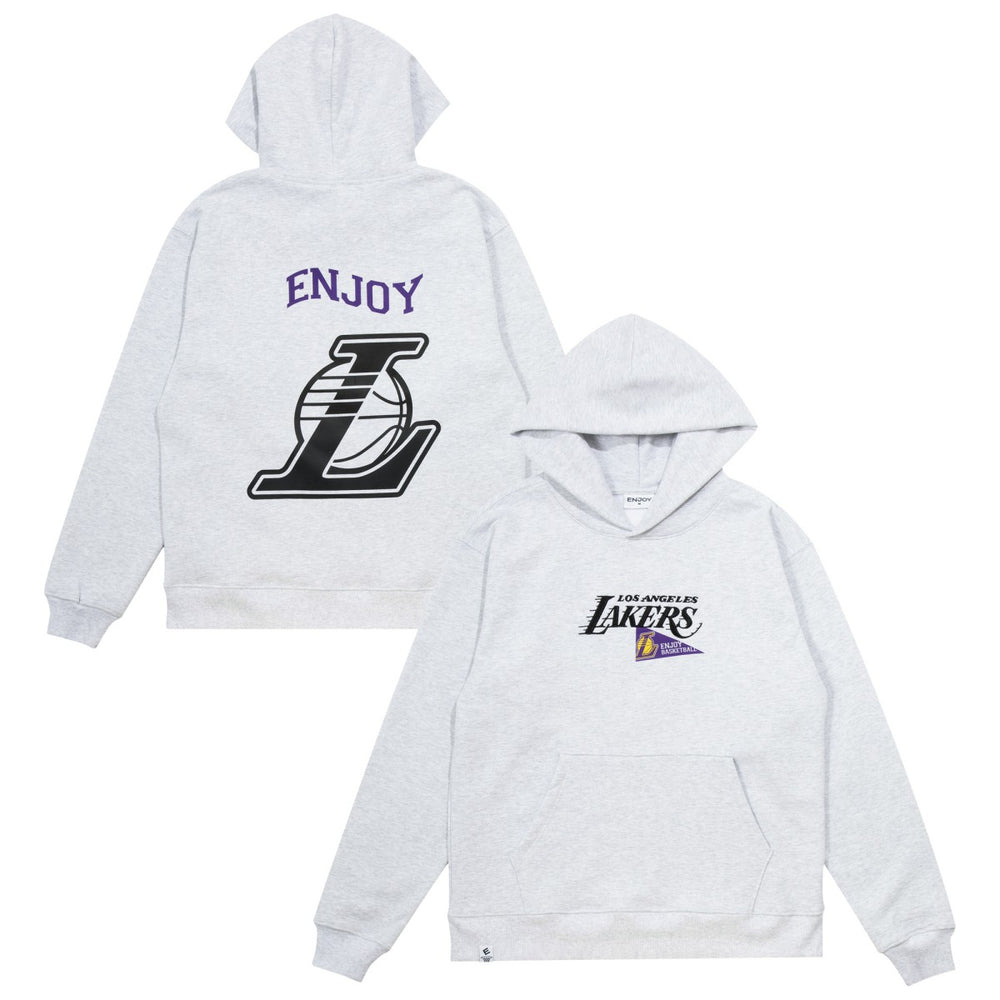 Enjoy Basketball x Los Angeles Lakers Unisex Hoop Enthusiast Capsule Collection Pullover Hoodie - Heather Gray shop | NBA