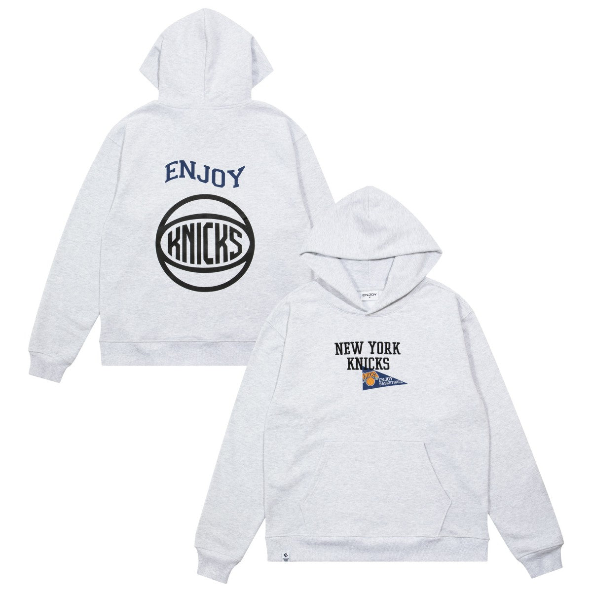 Enjoy Basketball x New York Knicks Unisex Hoop Enthusiast Capsule Collection Pullover Hoodie - Heather Gray outlet | NBA