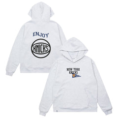 Enjoy Basketball x New York Knicks Unisex Hoop Enthusiast Capsule Collection Pullover Hoodie - Heather Gray outlet | NBA