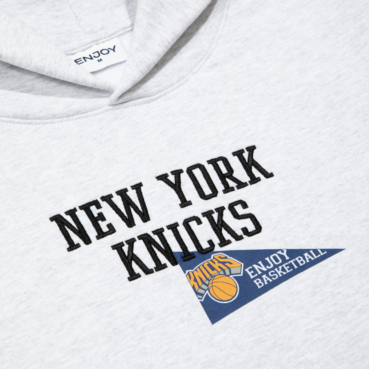 Enjoy Basketball x New York Knicks Unisex Hoop Enthusiast Capsule Collection Pullover Hoodie - Heather Gray outlet | NBA