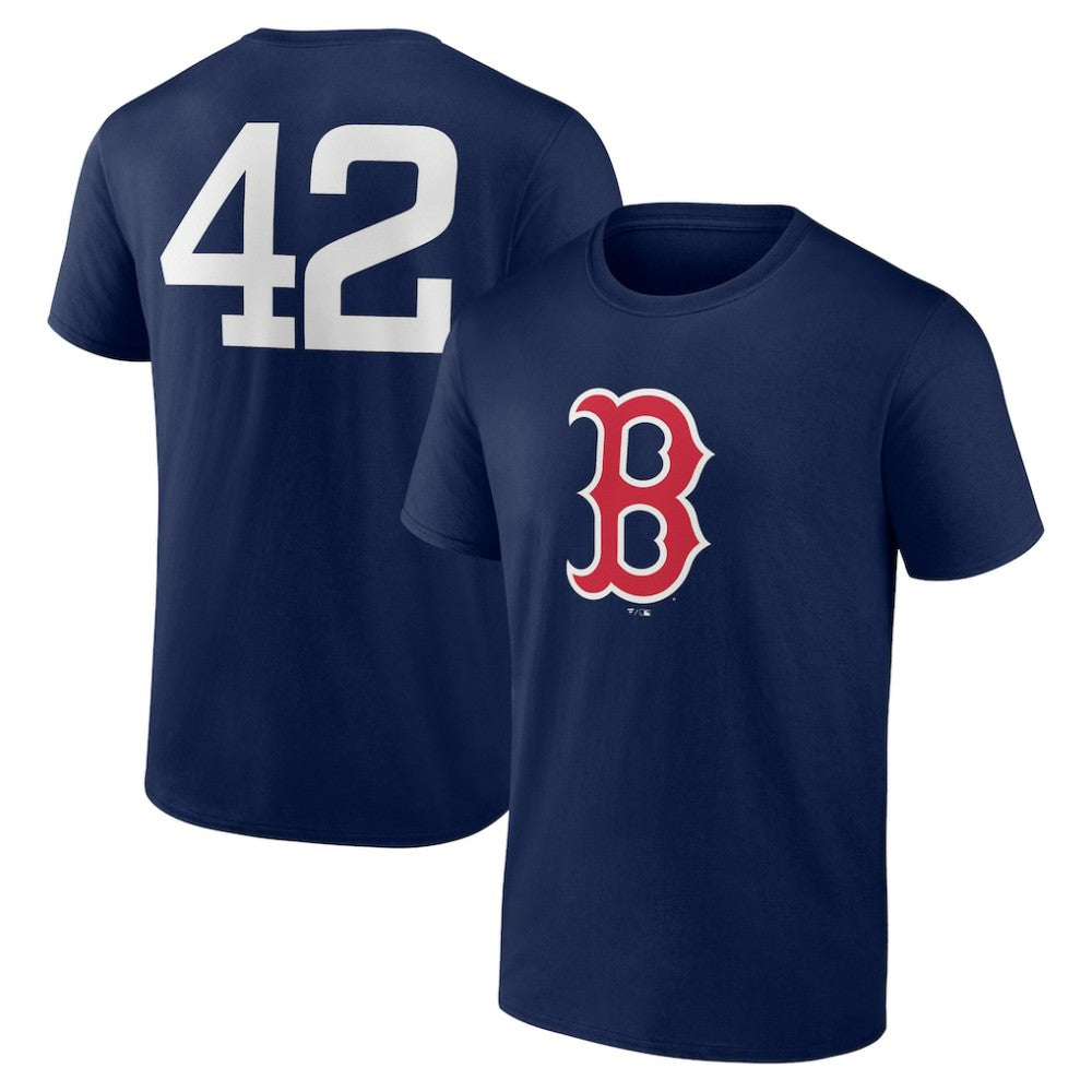 Boston Red Sox Jackie Robinson Day Name & Number T-Shirt - MLB T-shirts