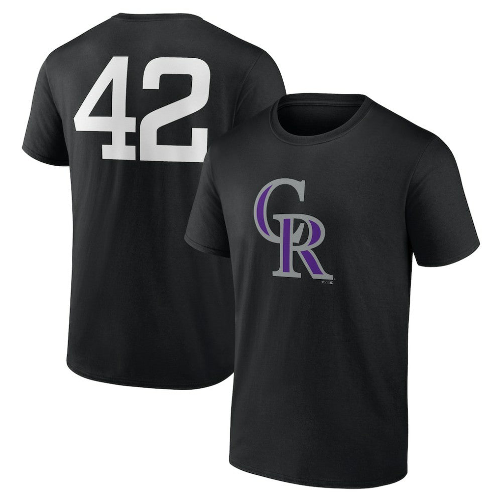 Colorado Rockies Jackie Robinson Day Name & Number T-Shirt - MLB T-shirts