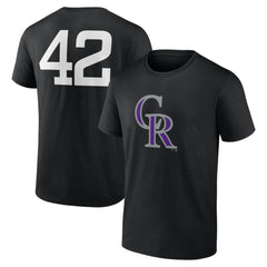 Colorado Rockies Jackie Robinson Day Name & Number T-Shirt - MLB T-shirts