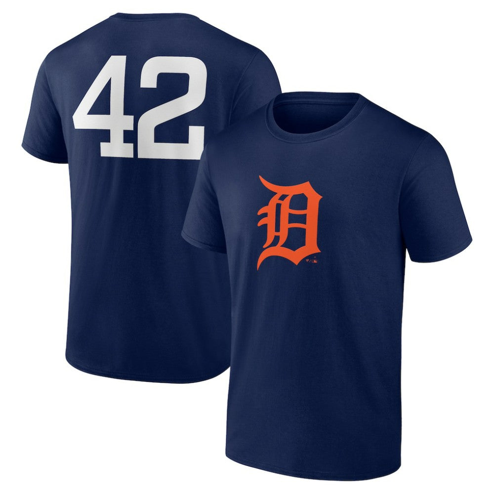 Detroit Tigers Jackie Robinson Day Name & Number T-Shirt - MLB T-shirts