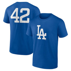 Los Angeles Dodgers Jackie Robinson Day Name & Number T-Shirt - MLB T-shirts