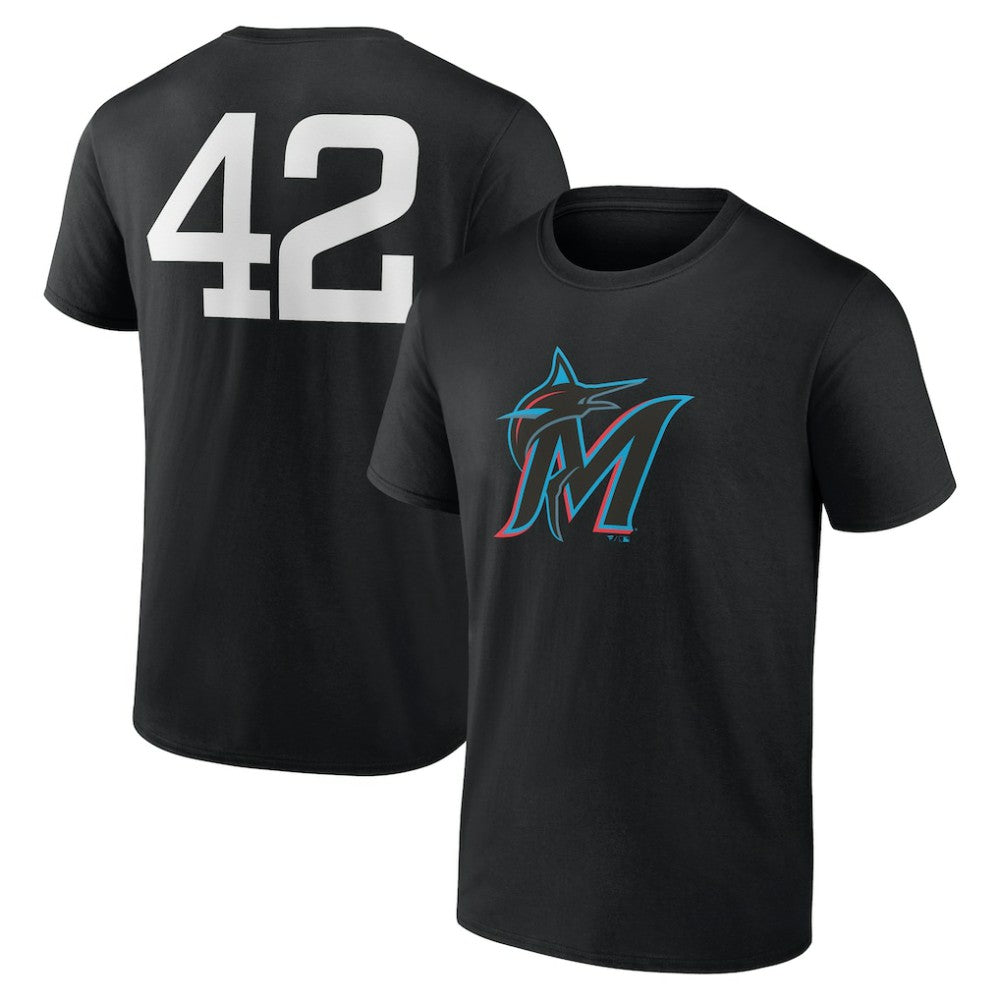 Miami Marlins Jackie Robinson Day Name & Number T-Shirt - MLB T-shirts