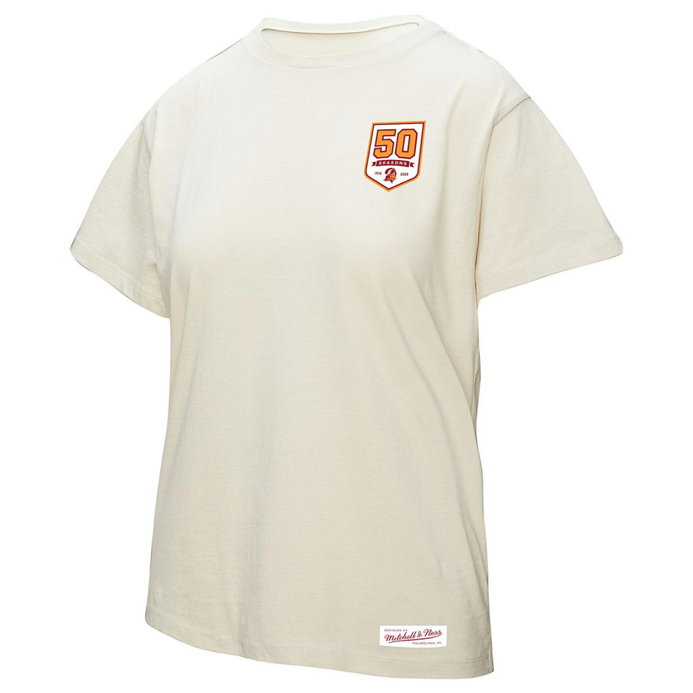 Tampa Bay Buccaneers Women's 50th Season Pirate Oversized Boyfriend T-Shirt | NFL Outlet