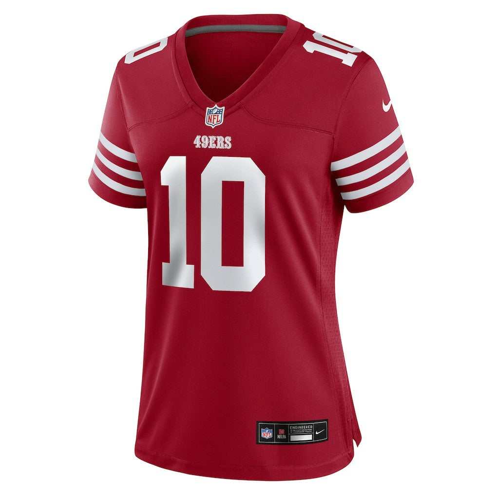San Francisco 49ers Mac Jones  Women's Team Game Jersey | NFL Outlet