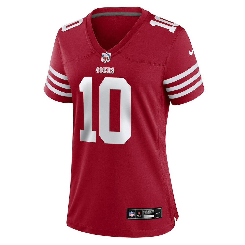 San Francisco 49ers Mac Jones  Women's Team Game Jersey | NFL Outlet