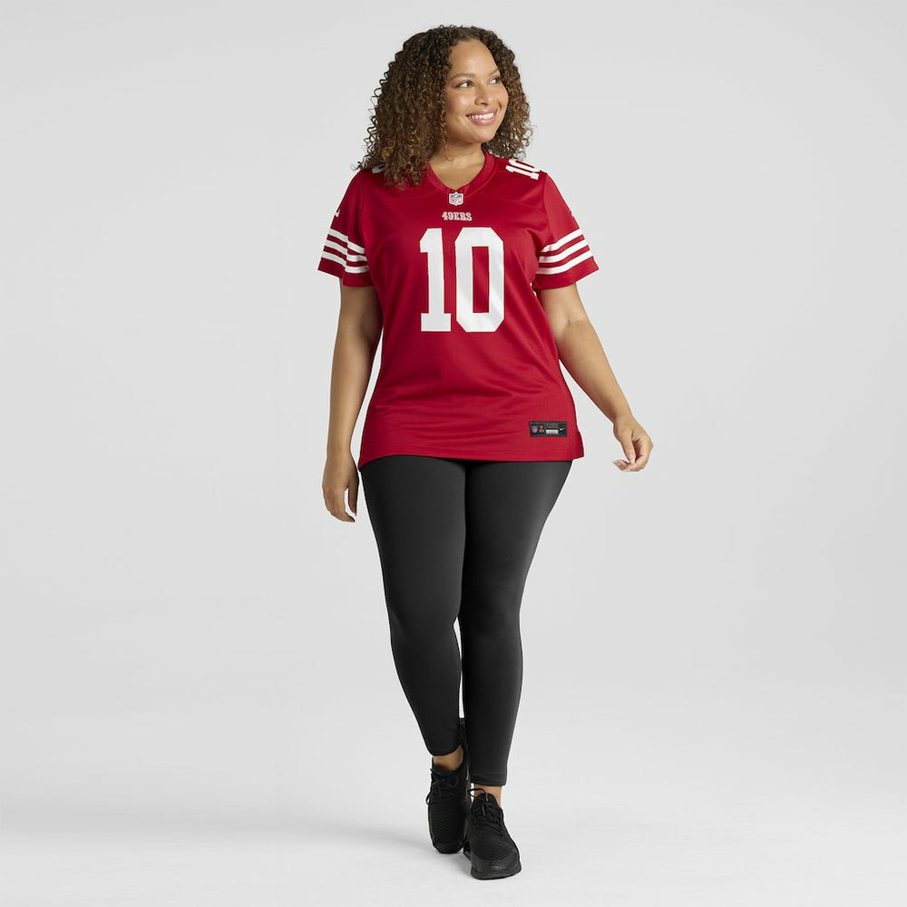 San Francisco 49ers Mac Jones  Women's Team Game Jersey | NFL Outlet