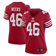 San Francisco 49ers Jon Weeks  Women's Team Game Jersey | NFL Near me