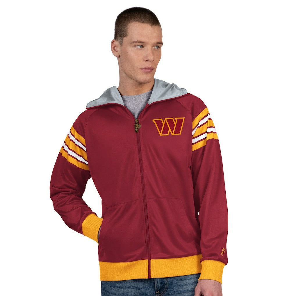 Washington Commanders Pro Player Helmet Full-Zip Hooded Track Jacket | NFL Discount