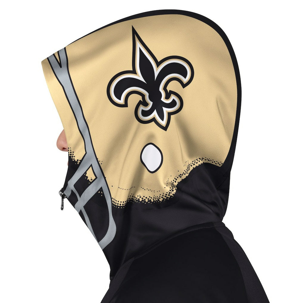 New Orleans Saints Pro Player Helmet Full-Zip Hooded Track Jacket | NFL New