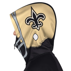 New Orleans Saints Pro Player Helmet Full-Zip Hooded Track Jacket | NFL New