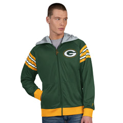 Green Bay Packers Pro Player Helmet Full-Zip Hooded Track Jacket | NFL On sale