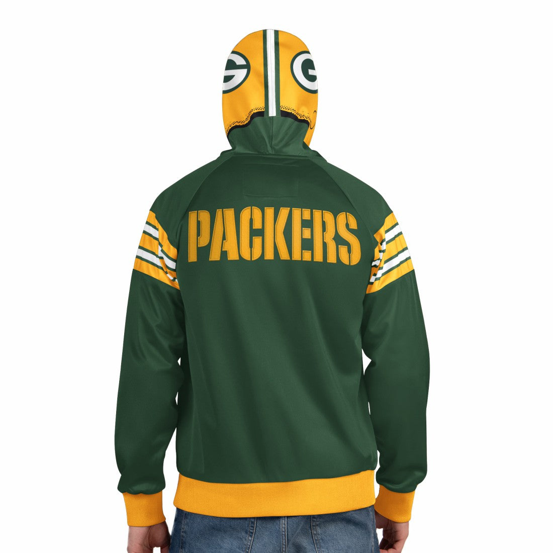 Green Bay Packers Pro Player Helmet Full-Zip Hooded Track Jacket | NFL On sale