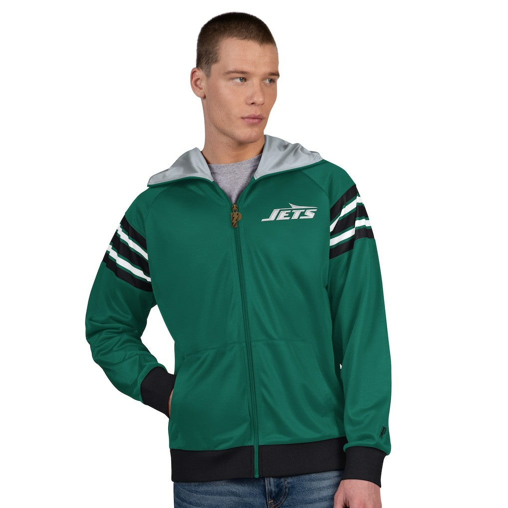 New York Jets Pro Player Helmet Full-Zip Hooded Track Jacket | NFL US