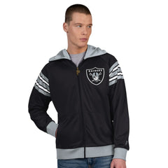 Las Vegas Raiders Pro Player Helmet Full-Zip Hooded Track Jacket | NFL Outlet