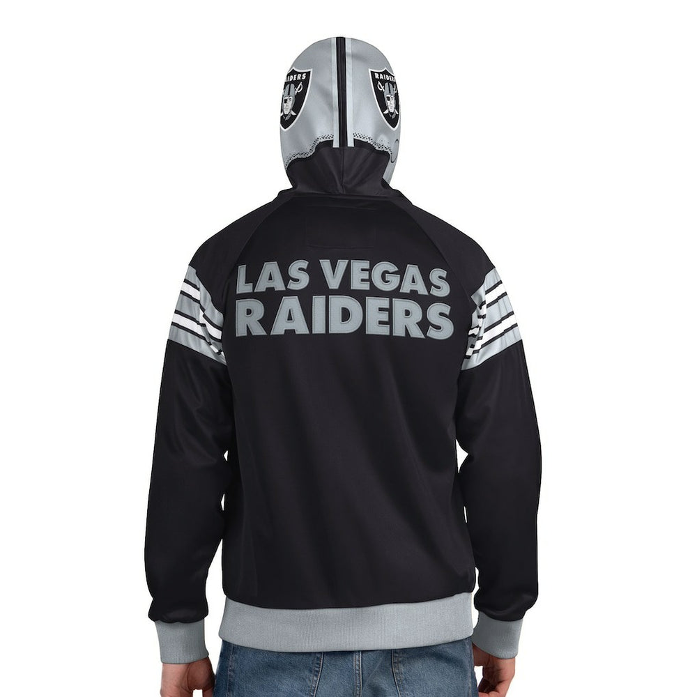 Las Vegas Raiders Pro Player Helmet Full-Zip Hooded Track Jacket | NFL Outlet