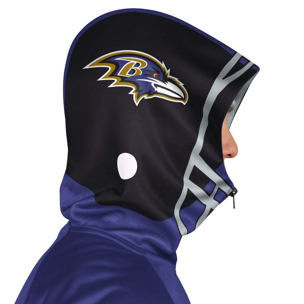 Baltimore Ravens Pro Player Helmet Full-Zip Hooded Track Jacket | NFL Discount