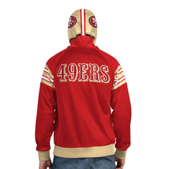 San Francisco 49ers Pro Player Helmet Full-Zip Hooded Track Jacket | NFL Outlet