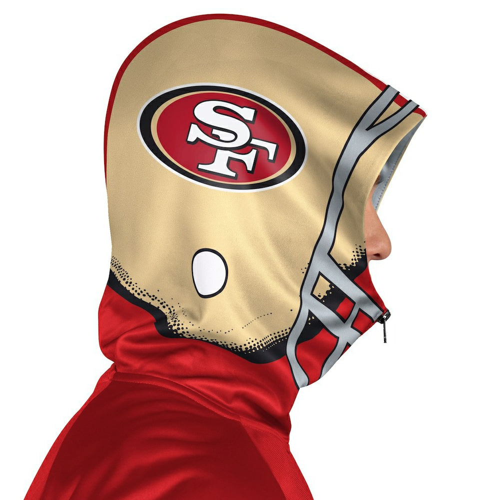 San Francisco 49ers Pro Player Helmet Full-Zip Hooded Track Jacket | NFL Outlet
