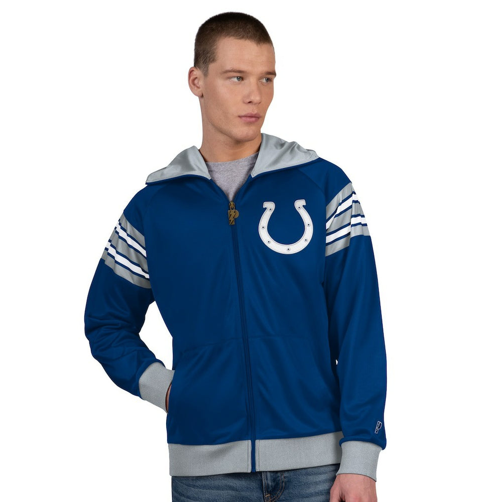 Indianapolis Colts Pro Player Helmet Full-Zip Hooded Track Jacket | NFL US