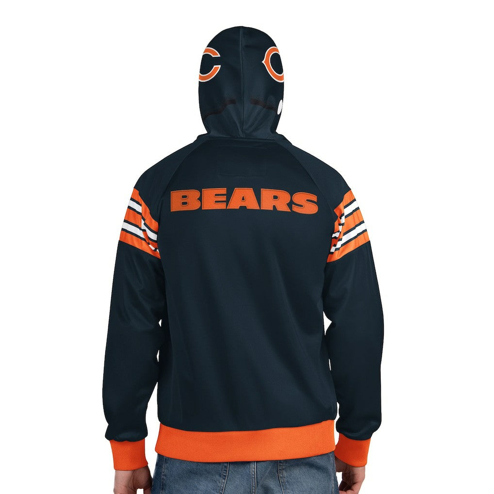 Chicago Bears Pro Player Helmet Full-Zip Hooded Track Jacket | NFL New