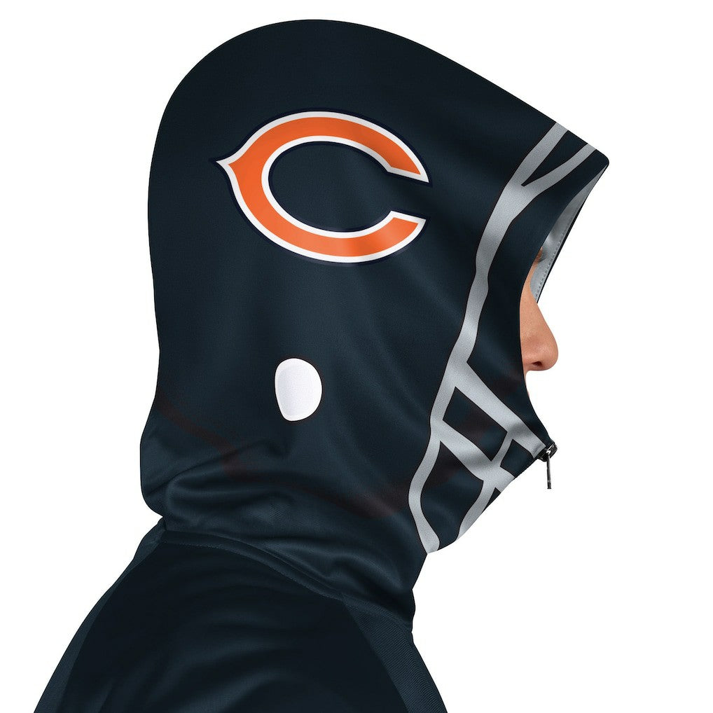 Chicago Bears Pro Player Helmet Full-Zip Hooded Track Jacket | NFL New