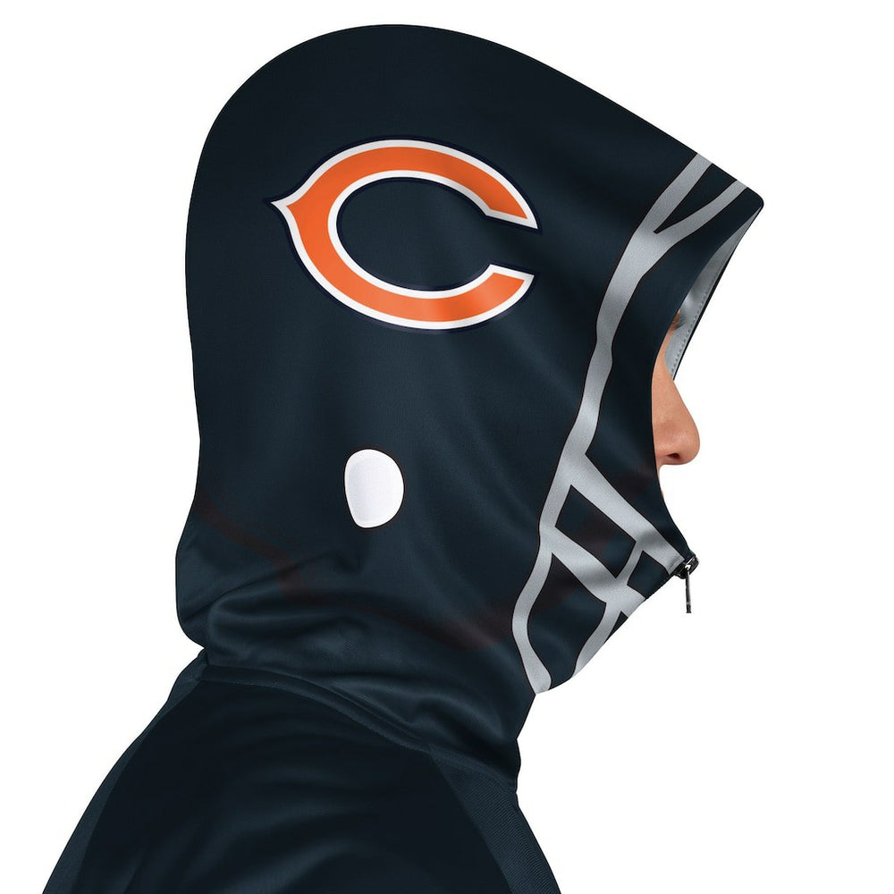 Chicago Bears Pro Player Helmet Full-Zip Hooded Track Jacket | NFL New