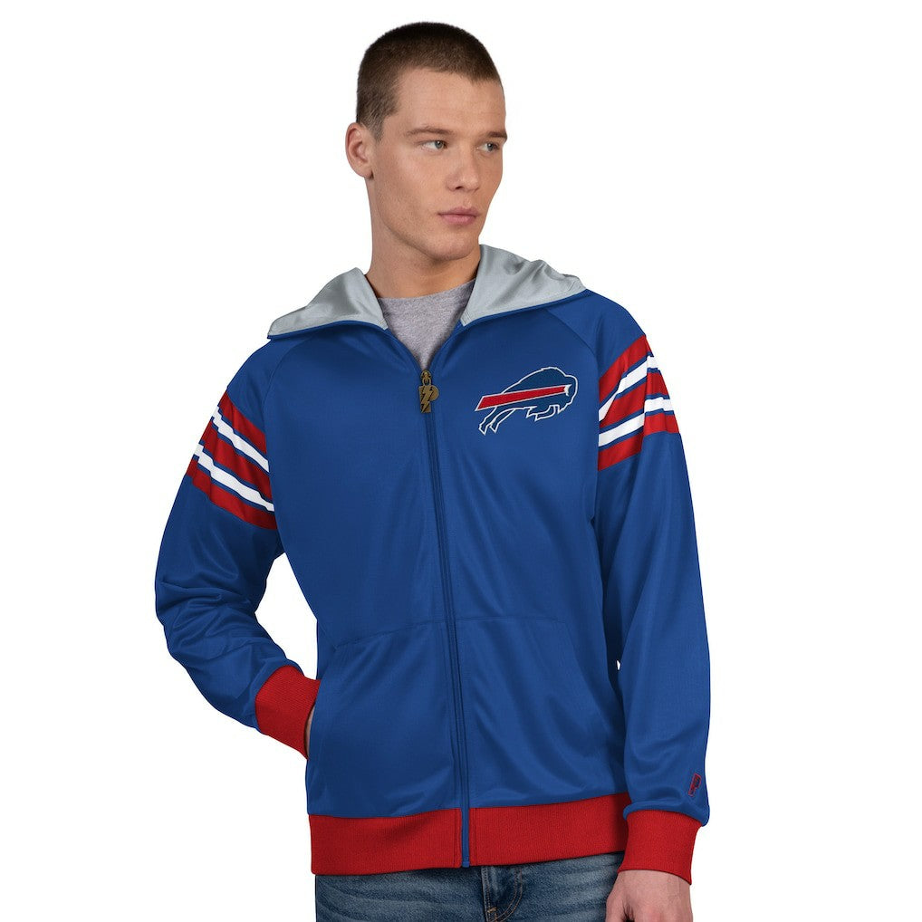 Buffalo Bills Pro Player Helmet Full-Zip Hooded Track Jacket | NFL Hot