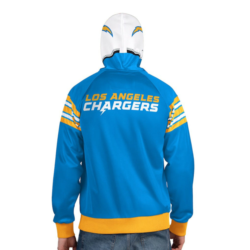 Los Angeles Chargers Pro Player Helmet Full-Zip Hooded Track Jacket | NFL Outlet