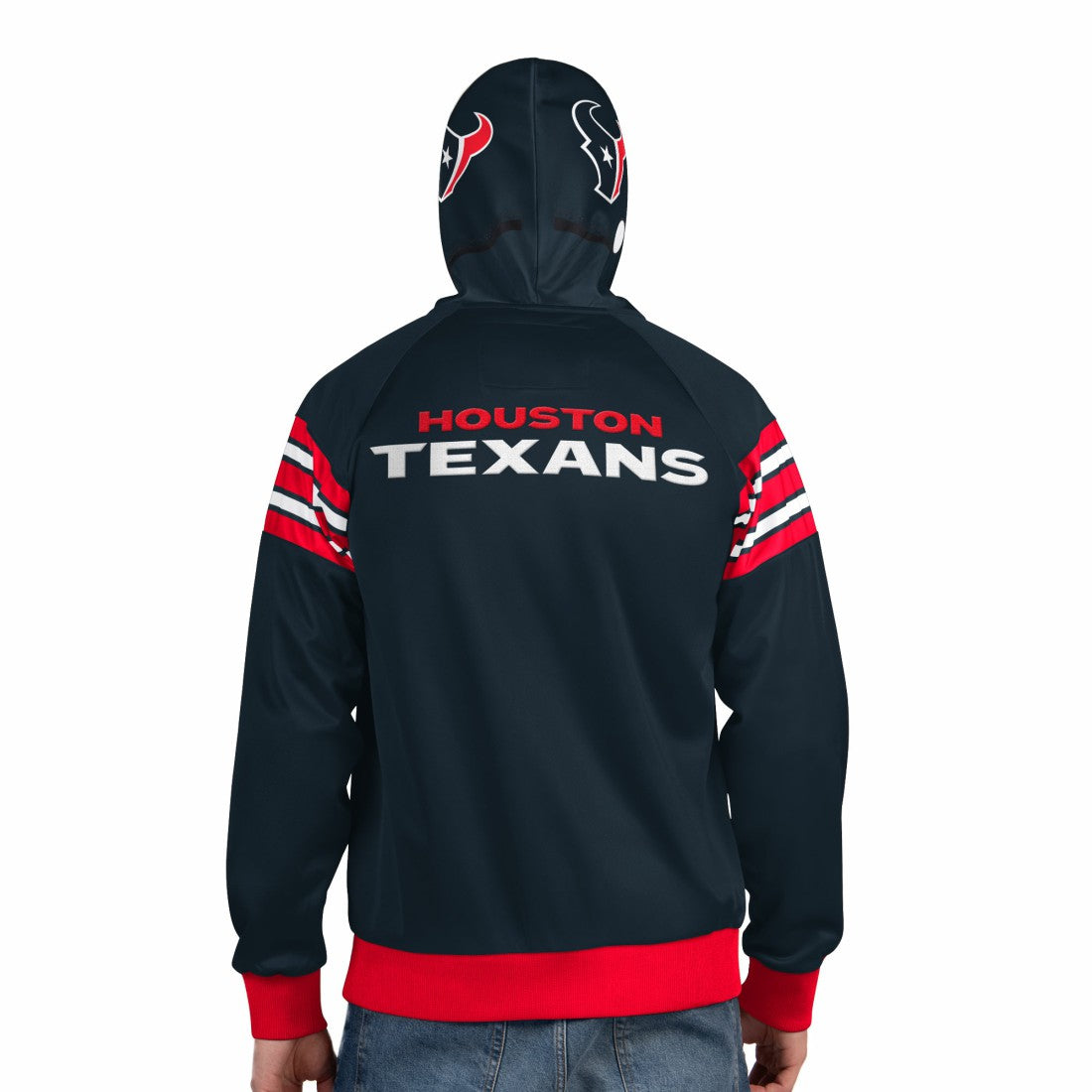 Houston Texans Pro Player Helmet Full-Zip Hooded Track Jacket | NFL Outlet