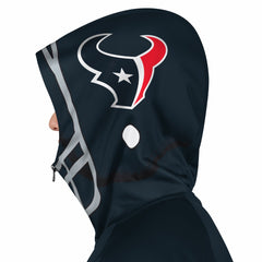 Houston Texans Pro Player Helmet Full-Zip Hooded Track Jacket | NFL Outlet