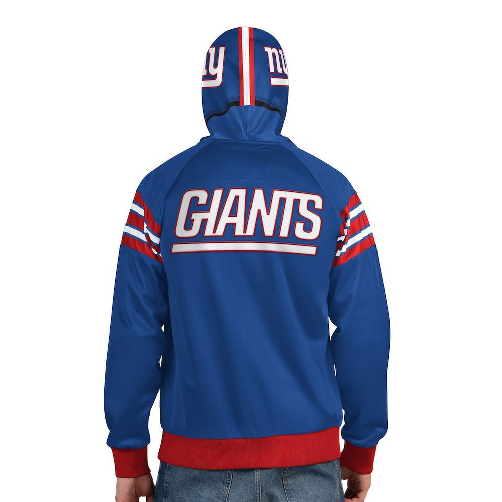 New York Giants Pro Player Helmet Full-Zip Hooded Track Jacket | NFL Outlet