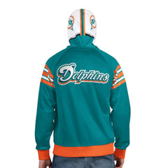 Miami Dolphins Pro Player Retro Helmet Full-Zip Hooded Track Jacket | NFL Near me