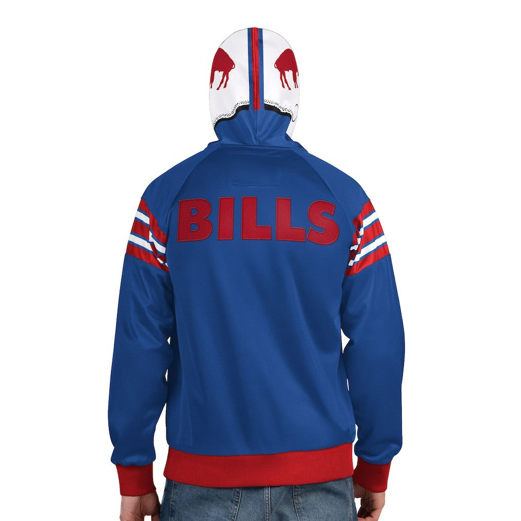 Buffalo Bills Pro Player Retro Helmet Full-Zip Hooded Track Jacket | NFL New