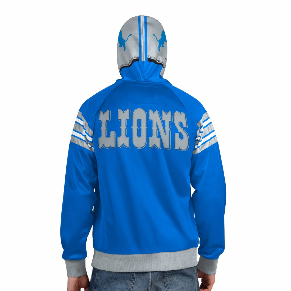 Detroit Lions Pro Player Retro Helmet Full-Zip Hooded Track Jacket | NFL On sale