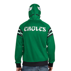 Philadelphia Eagles Pro Player Retro Helmet Full-Zip Hooded Track Jacket | NFL Outlet